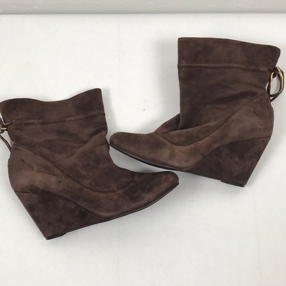 BCBGeneration Brown Wessy Wedge Ankle Boots - Picture 5 of 9